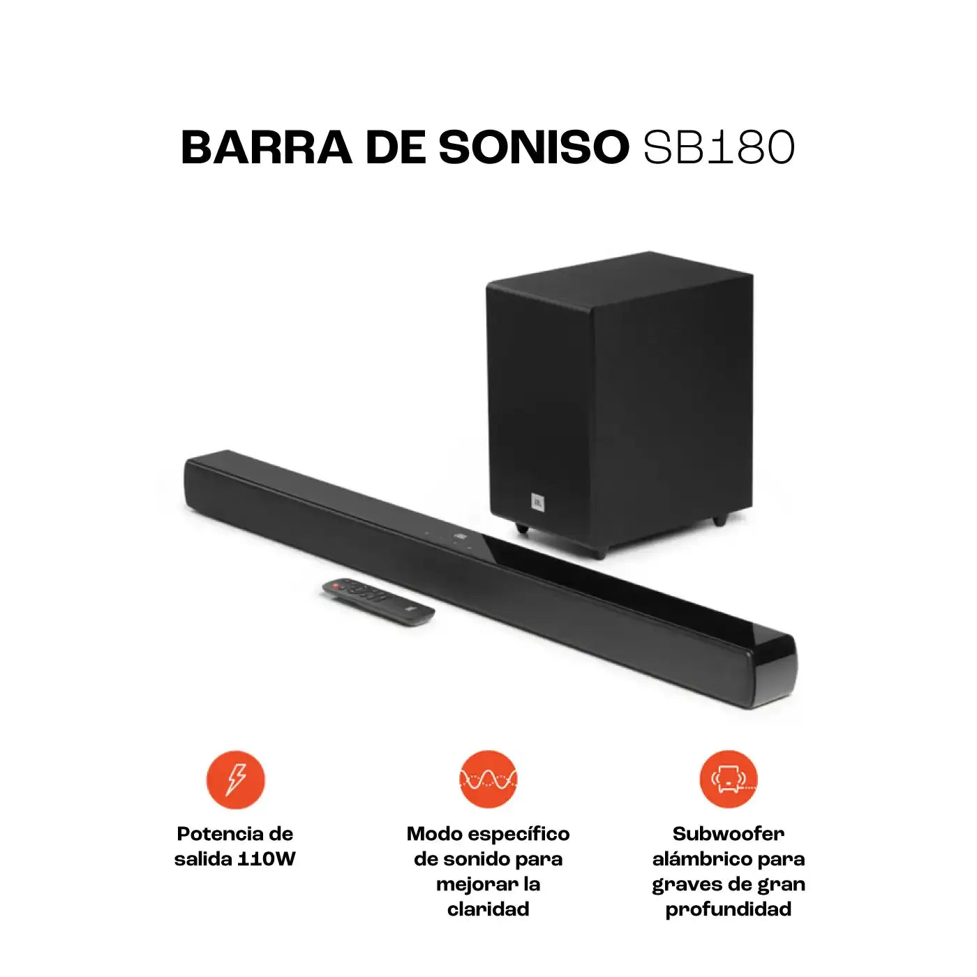 BARRA DE SONIDO JBL SB 180