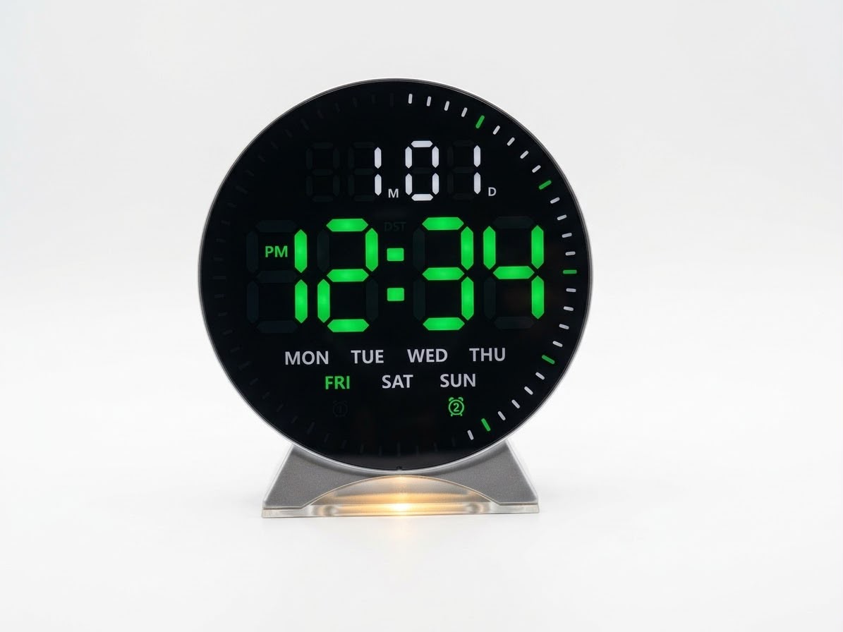 RELOJ DIGITAL LED CIRCULAR MULTIFUNCIONAL