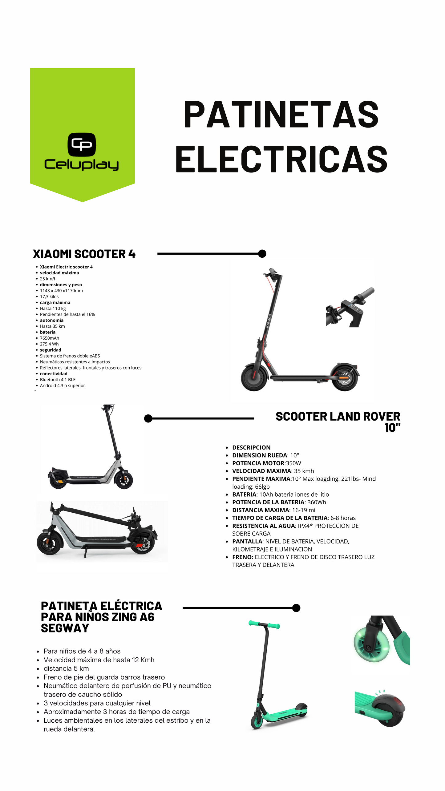 Scooter Land Rover 10''